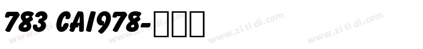 783 CAI978字体转换